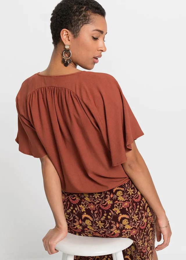 Red quartz blouse.