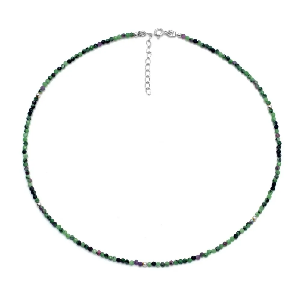 Red Ruby Zoisite Collar Wave
