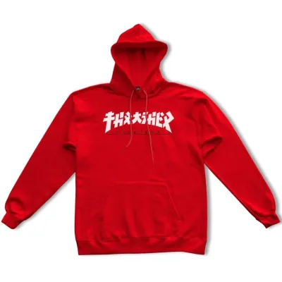 Red Thrasher Godzilla Kids Hoodie