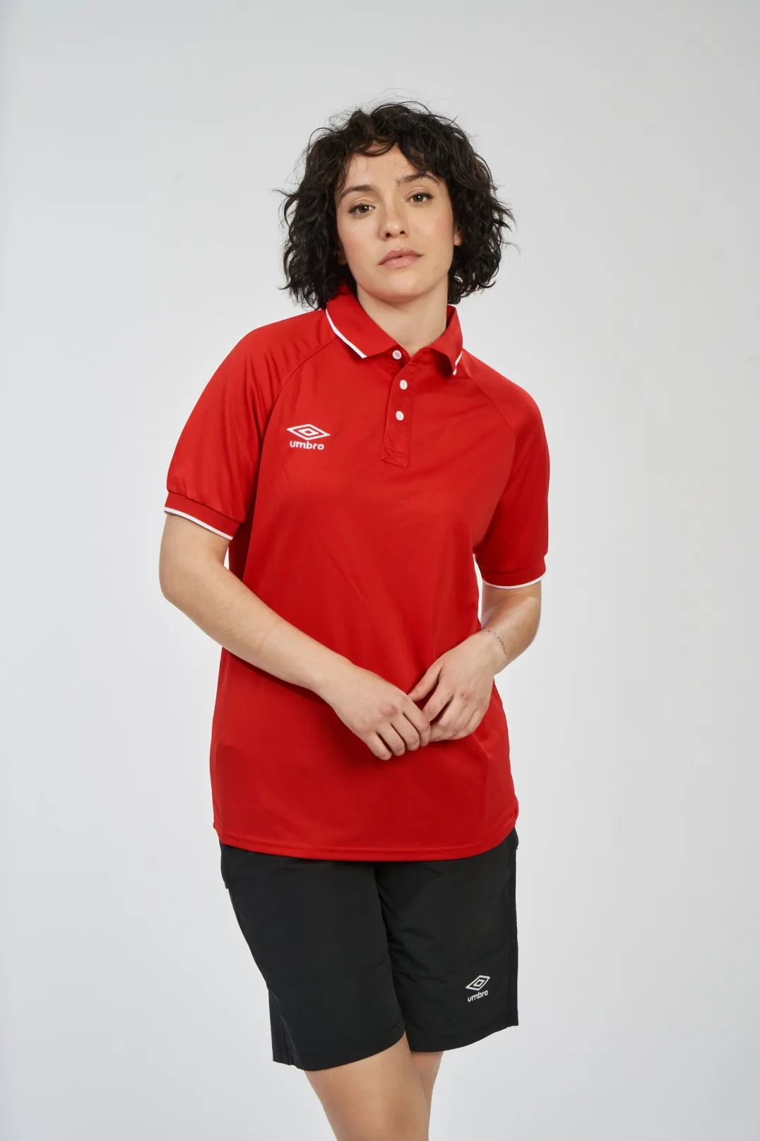 Red Umbro Polo
