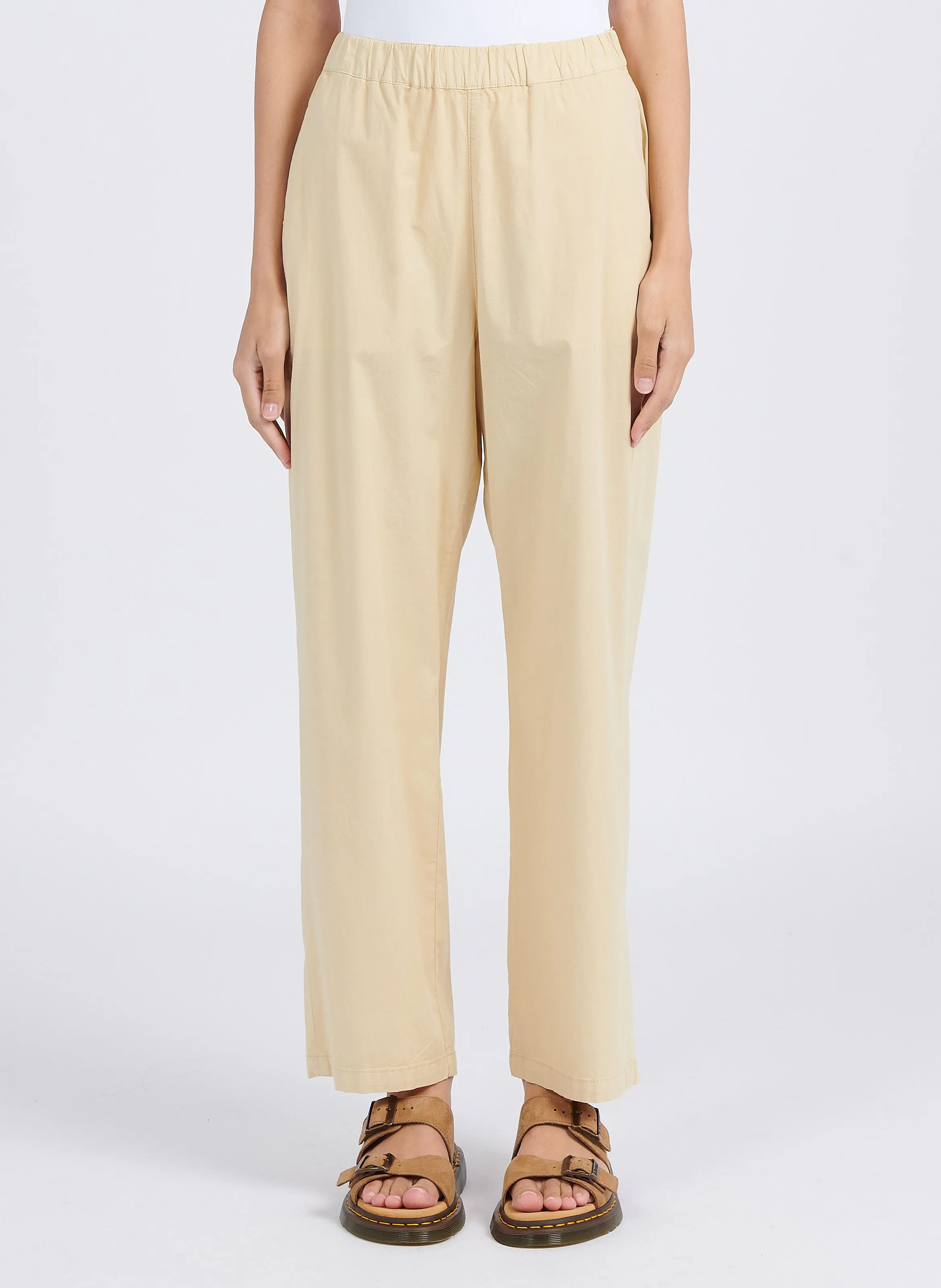 REIKO CAPRI  PANTALóN PARACAíDAS DE MEZCLA DE ALGODóN EN BEIGE