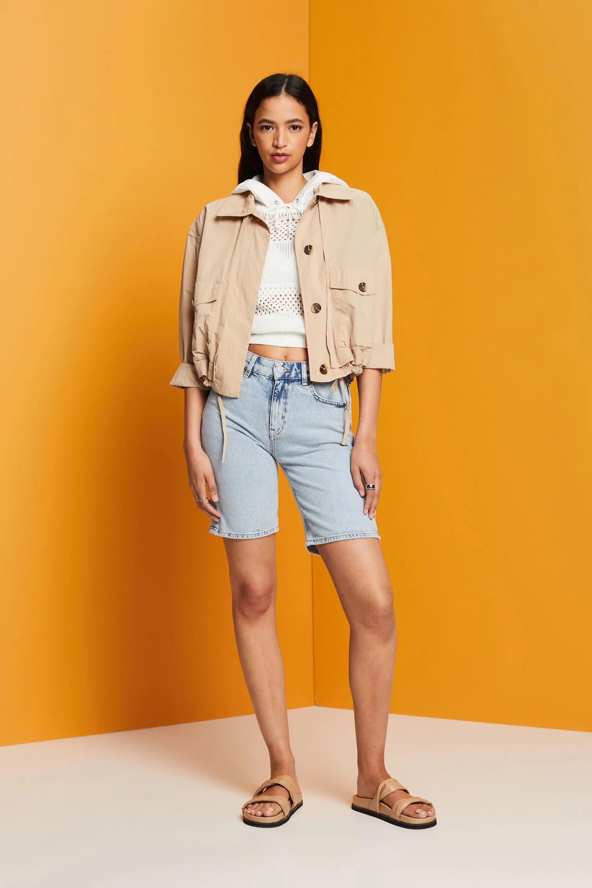 RETROSTYLE SHORT DENIM BERMUDA SHORTS