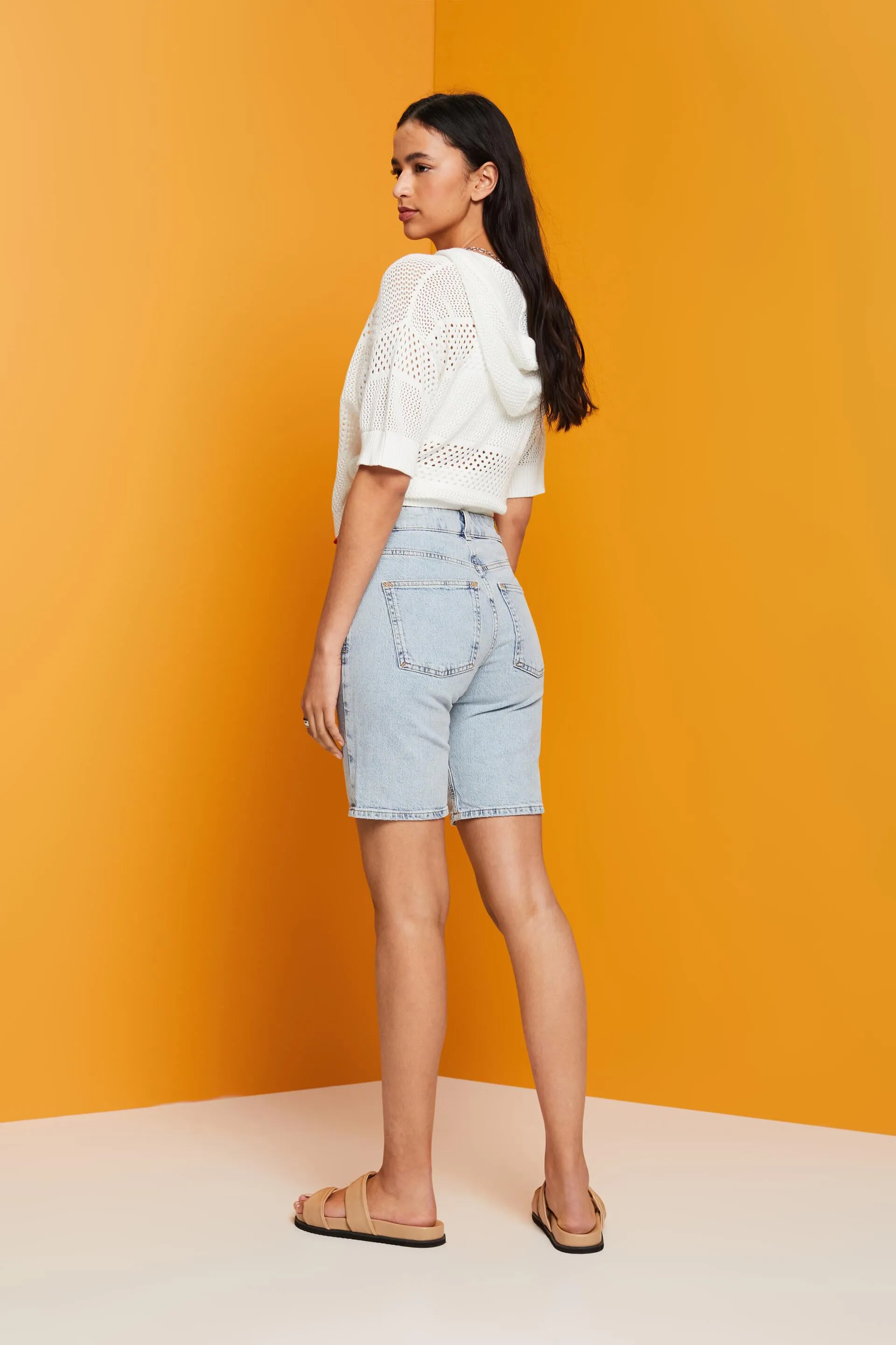 RETROSTYLE SHORT DENIM BERMUDA SHORTS