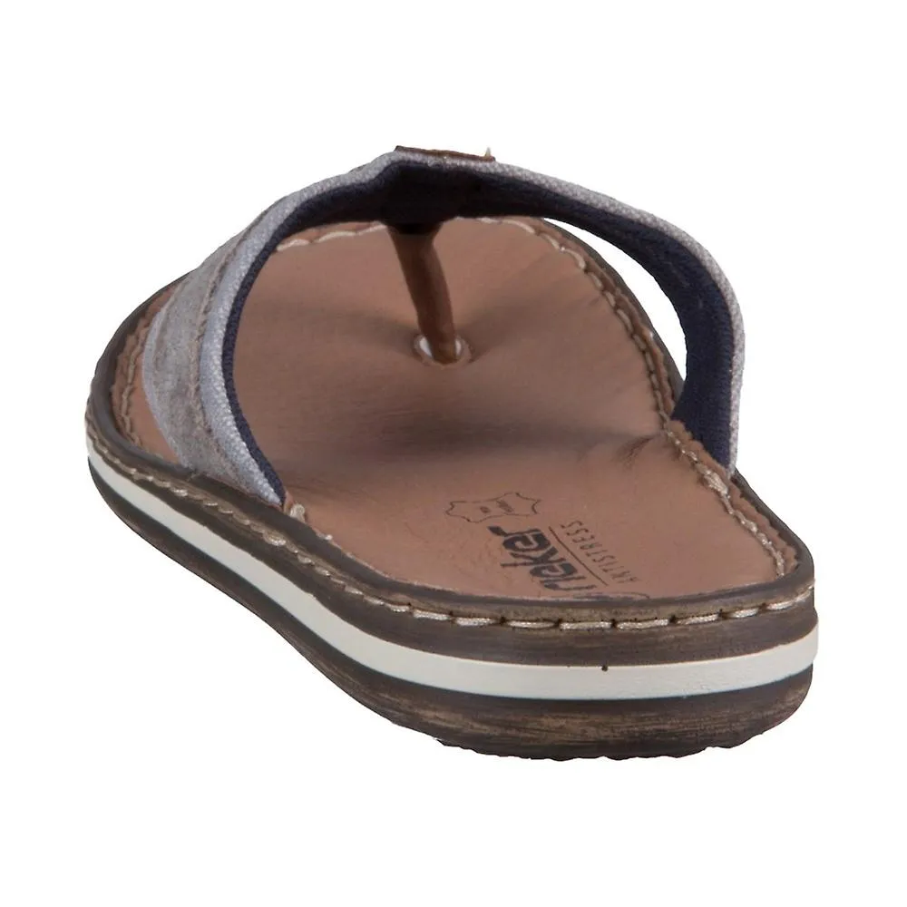 RIEKER MEN'S SANDALS  MANDEL SANTOS 2109542, UNIVERSAL SUMMER