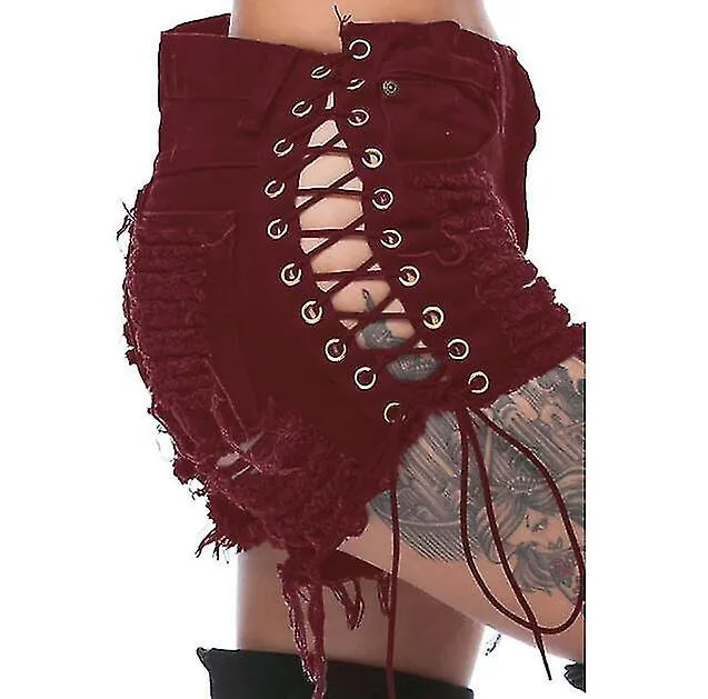 Ripped Hole Denim Shorts for Women