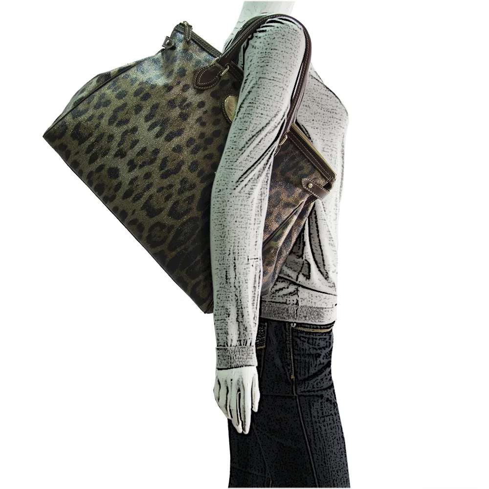 Roberto Cavalli Leopard Print Bag