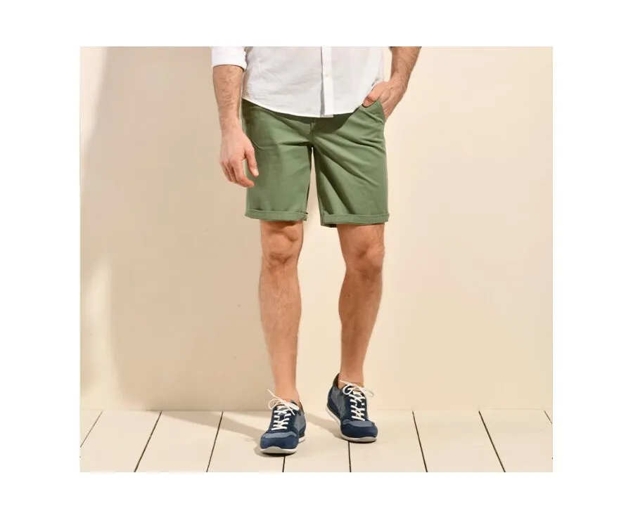 SAGE GREEN CHINO SHORTS FOR MEN  BARRY