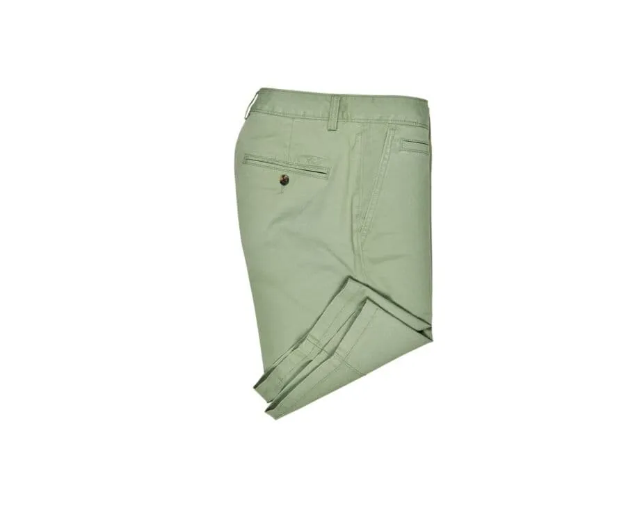 SAGE GREEN CHINO SHORTS FOR MEN  BARRY