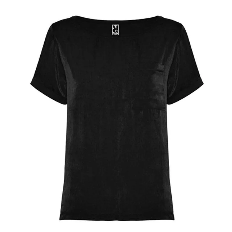 SATIN SHORT SLEEVE WOMEN'S TSHIRT