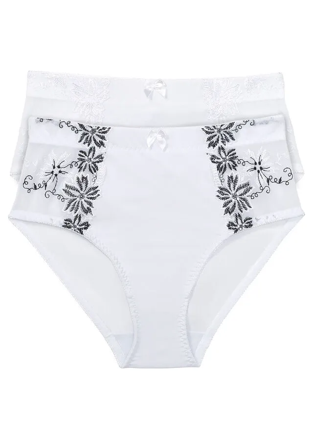 SHAPEWEAR PANTIES (2 PACK) WHITE + BLACKWHITE.