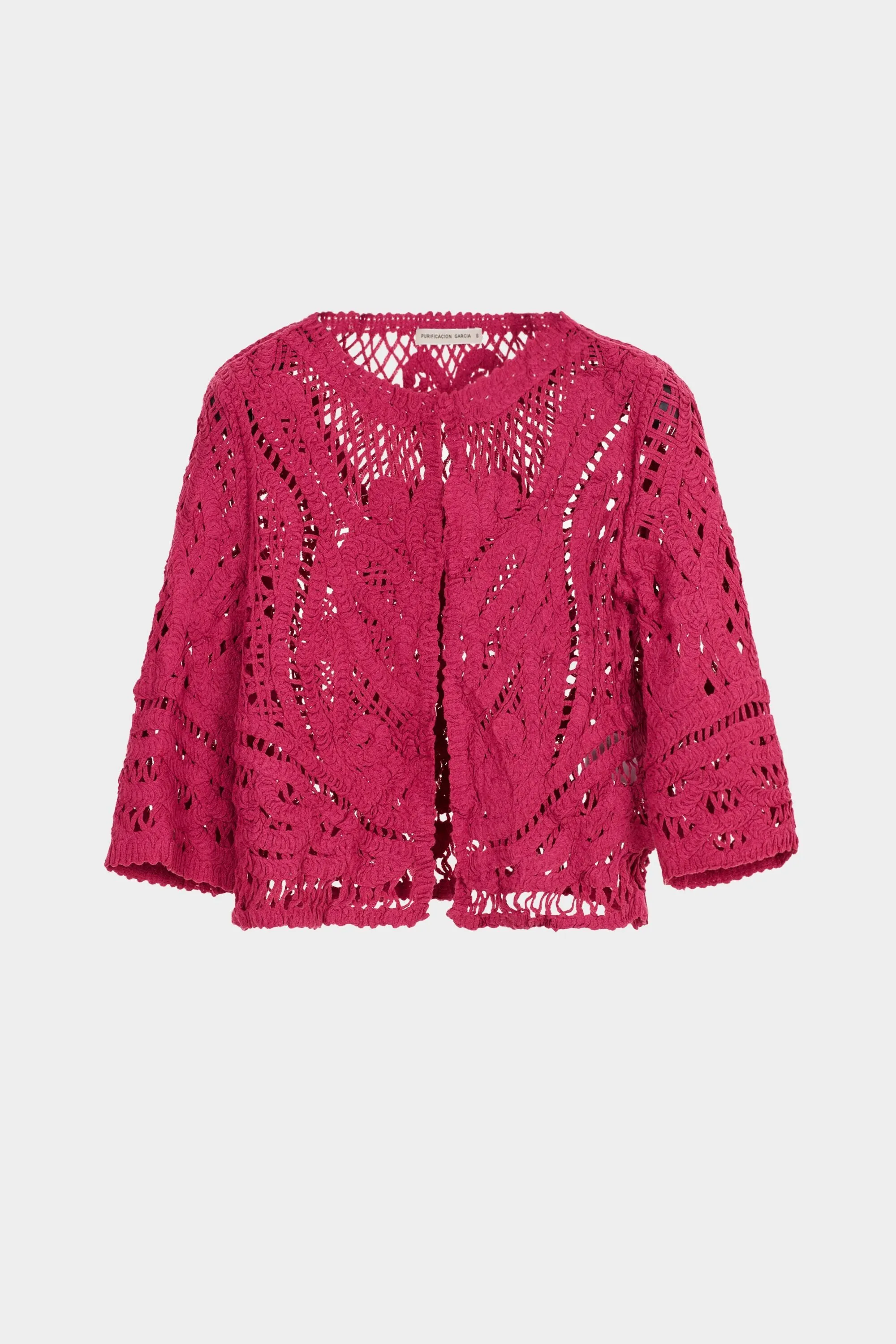 Short macrame jacket