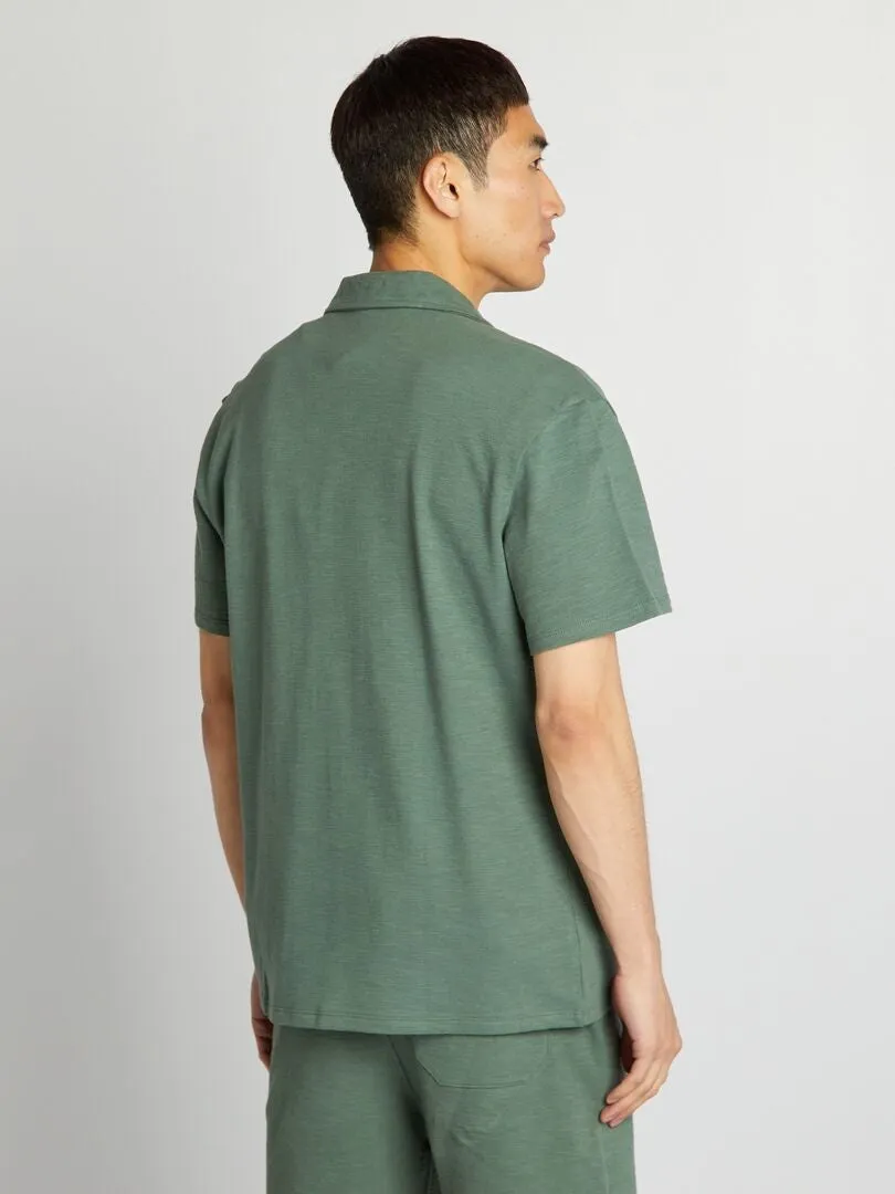 SHORTSLEEVED POLO SHIRT  GREEN