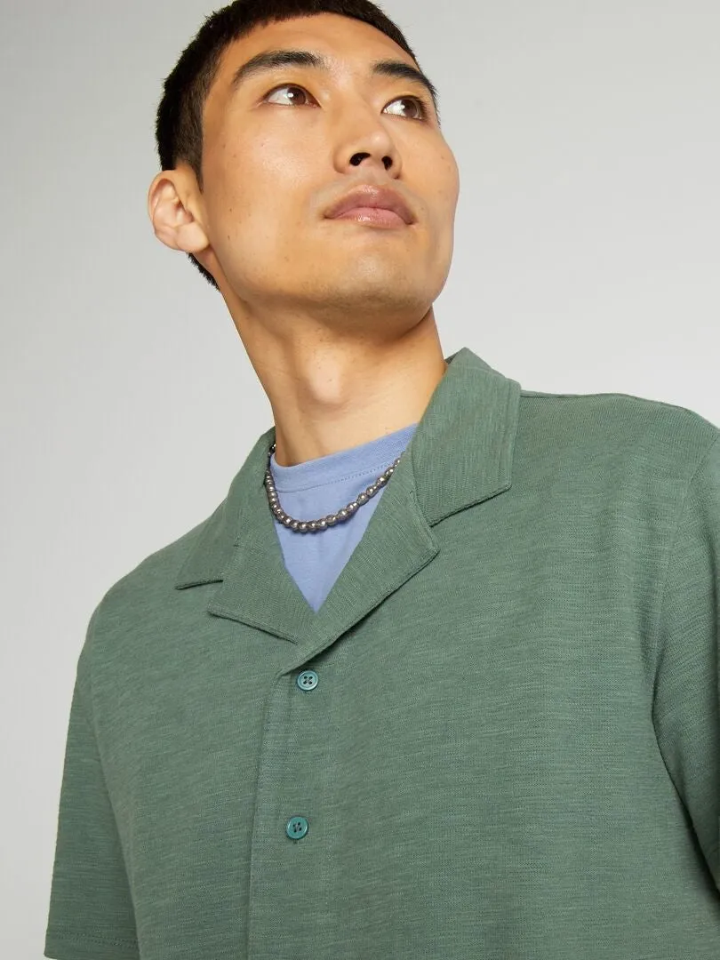 SHORTSLEEVED POLO SHIRT  GREEN