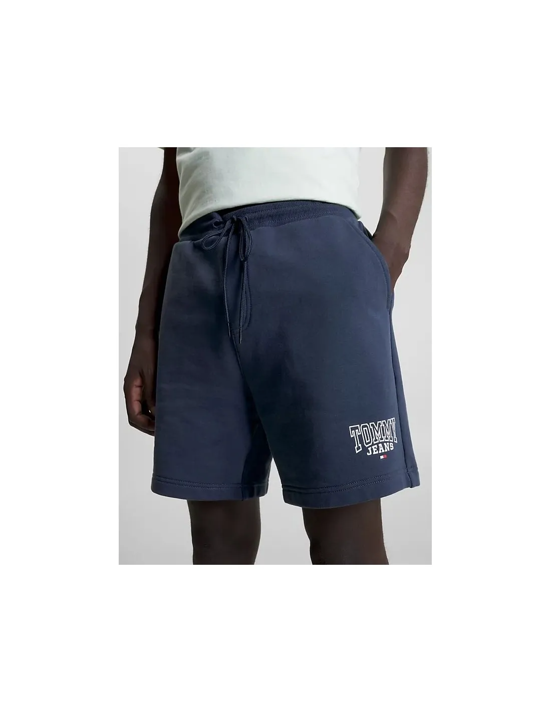 Tommy Jeans Fleece Shorts with Drawstring and Logo