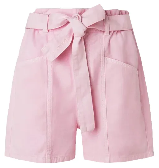 Pepe Jeans Women's Paper Bag Shorts with Belt