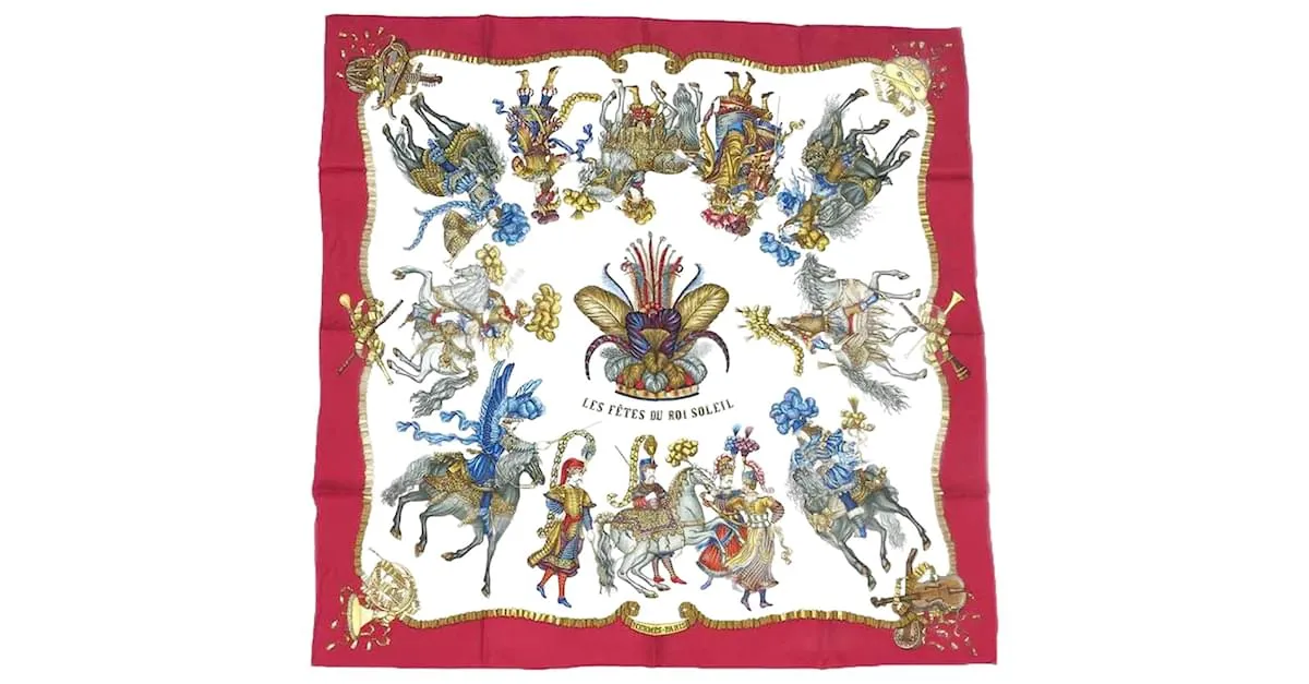 Silk In Carré 90 Hermès Roja 