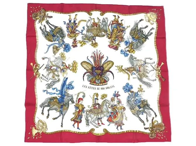Silk In Carré 90 Hermès Roja 