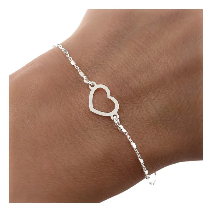 Silver Heart Bracelet