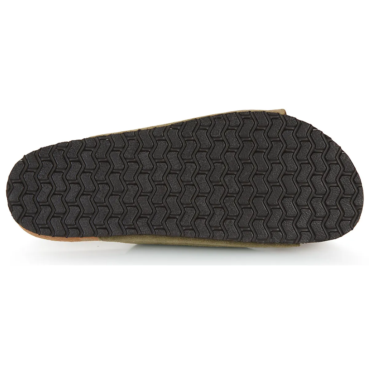 Suede Strap Slider Sandals