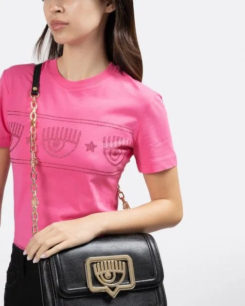 SLIM FIT CHIARA FERRAGNI TSHIRT IN ROSA COLOR, 74CBHG02