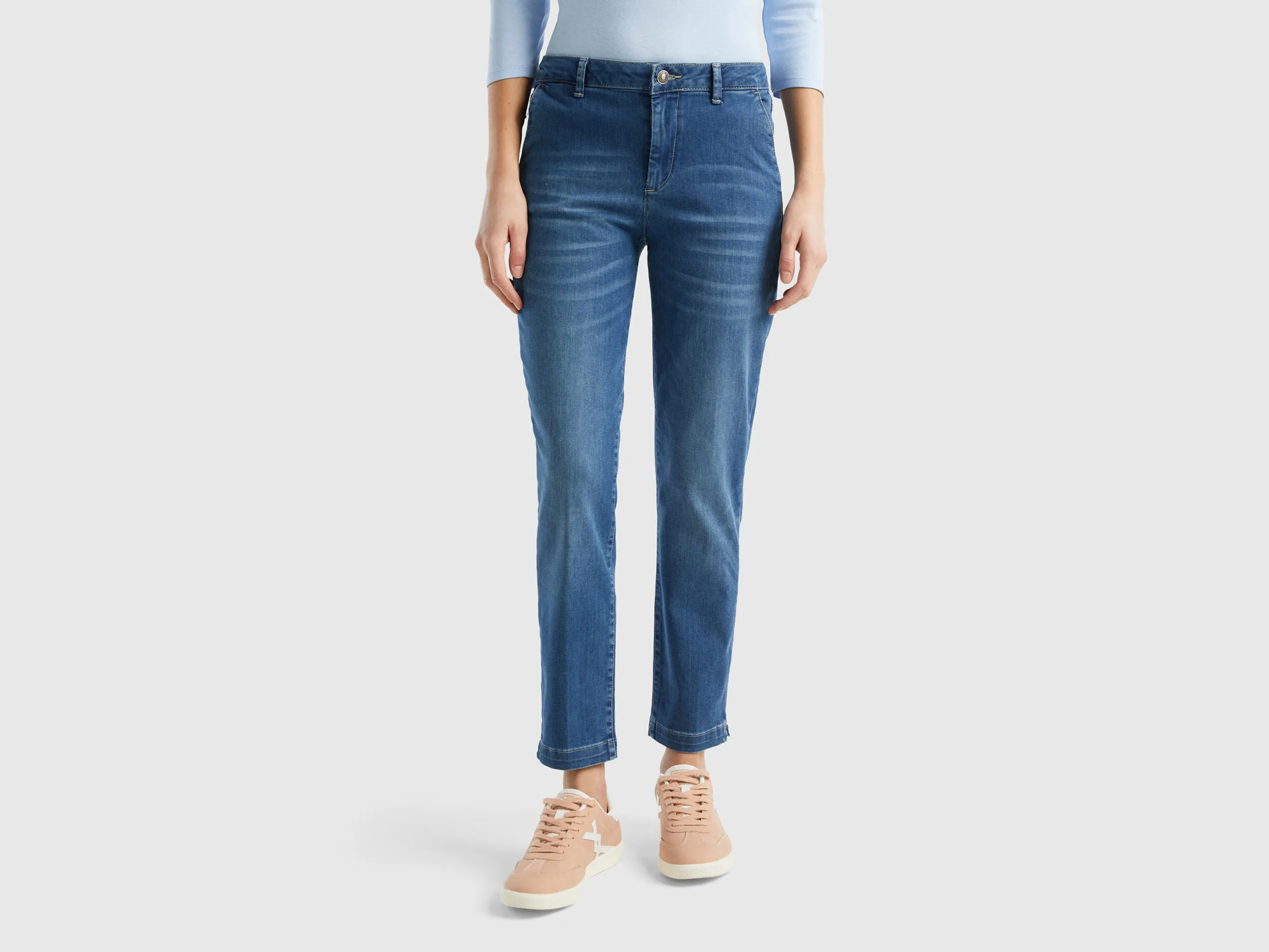 Slim fit slim chinos in denim