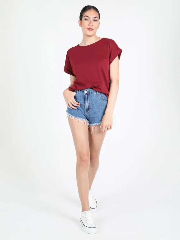 WOMEN'S SHORT SLEEVE BUTTONBACK TSHIRT FROM SOLADA