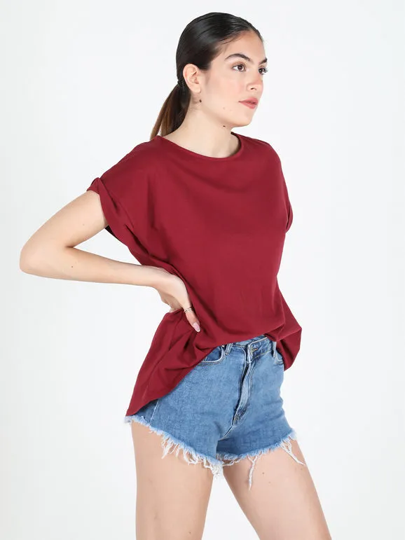 WOMEN'S SHORT SLEEVE BUTTONBACK TSHIRT FROM SOLADA
