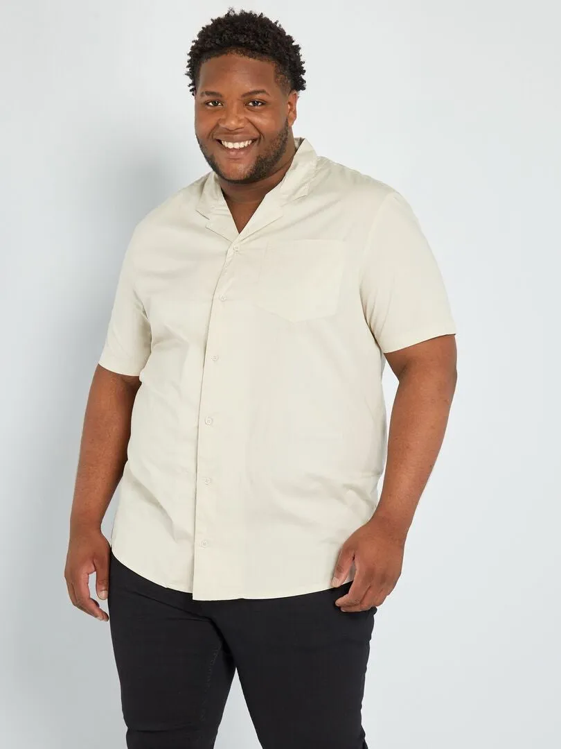 STRAIGHT TSHIRT WITH CHEST POCKET  MOON GRAY
