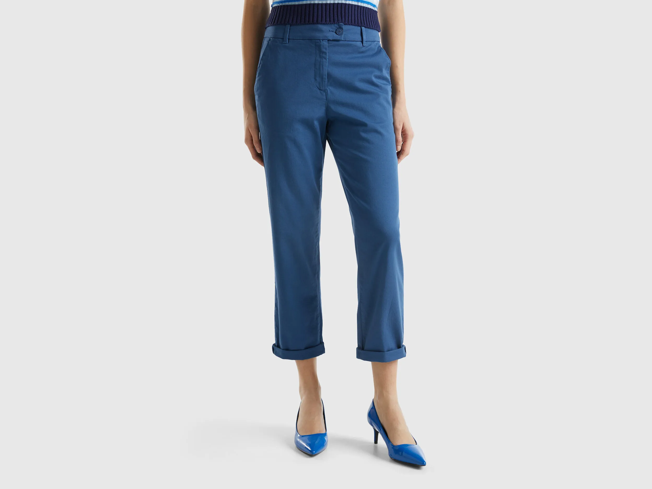 Stretch cotton Chinese pants