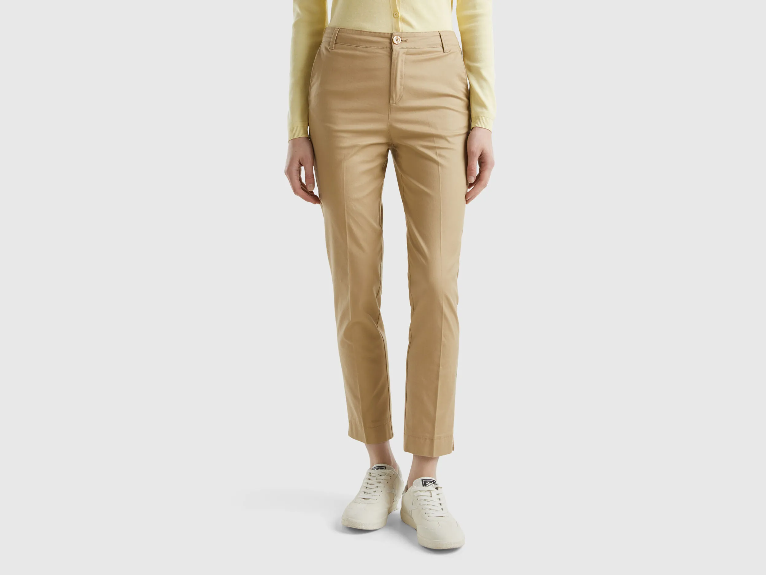 Stretchy cotton pants.
