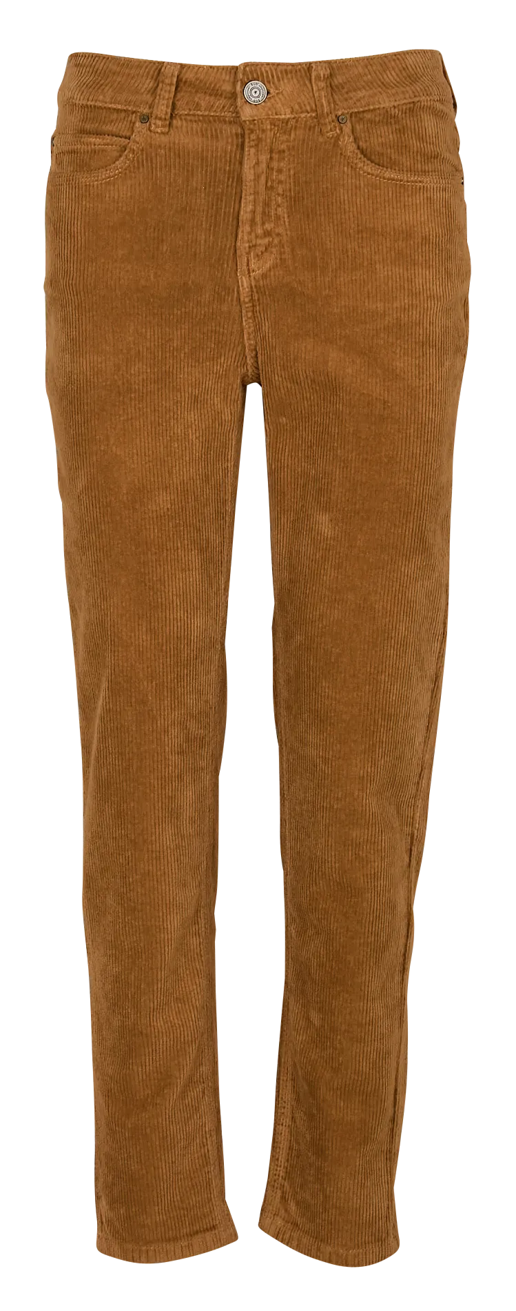 SUD EXPRESS PAVLINA  PANTALóN RECTO DE PANA DE ALGODóN ELáSTICO EN MARRON