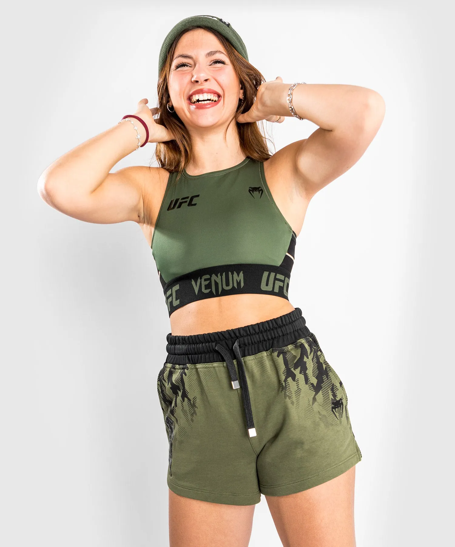 UFC VENUM AUTHENTIC FIGHT WEEK WOMEN'S KHAKI WEIGHIN BRA