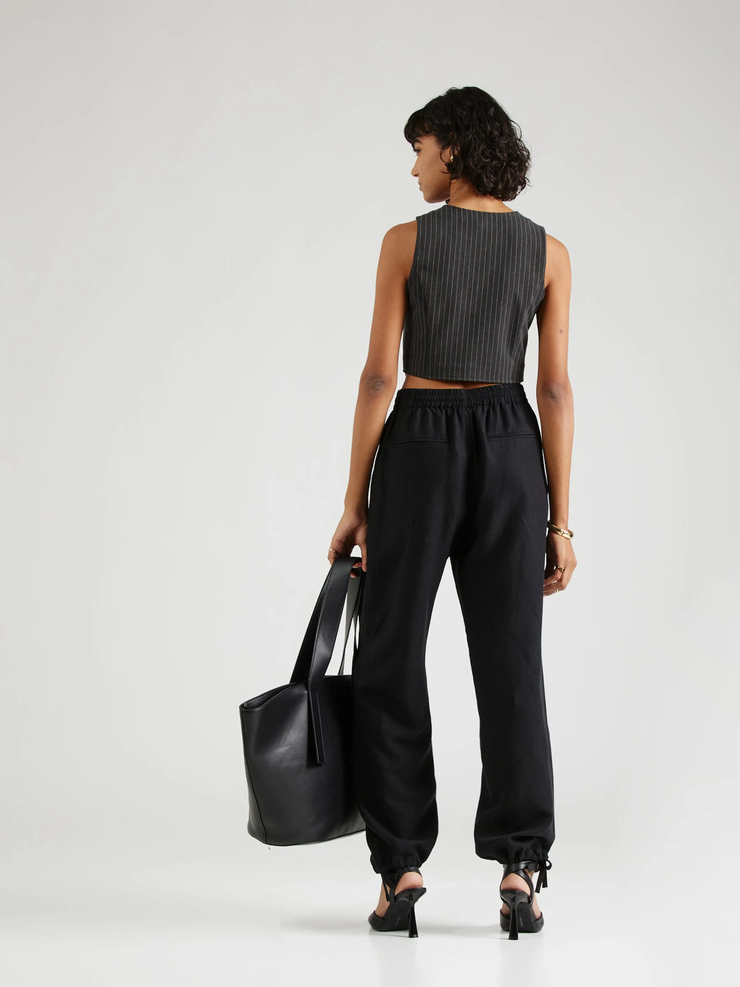 Black Tapered Pants 'Sagira' by Samsøe Samsøe