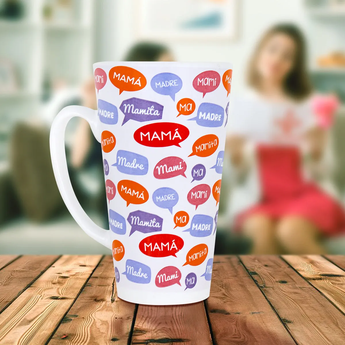 Decorated Ceramic Mug for Mother's Day 450ml