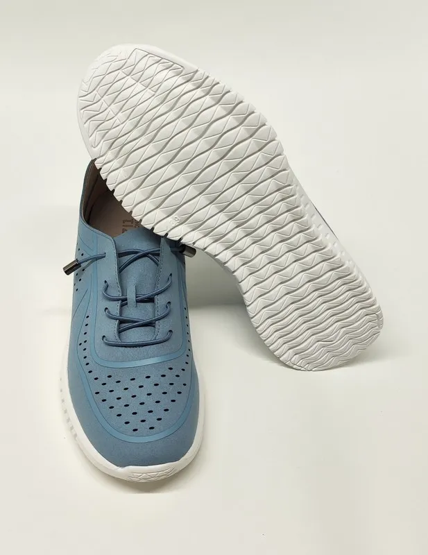 Tiziana 9456 vegan leather navy sneakers.