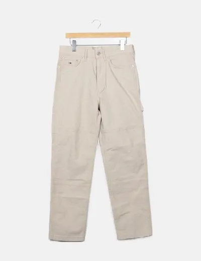 Tommy Hilfiger Pantalón beige recto
