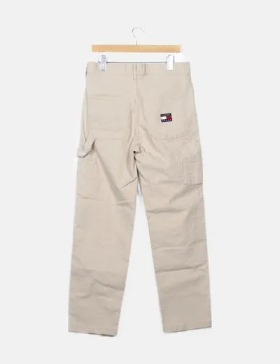 Tommy Hilfiger Pantalón beige recto