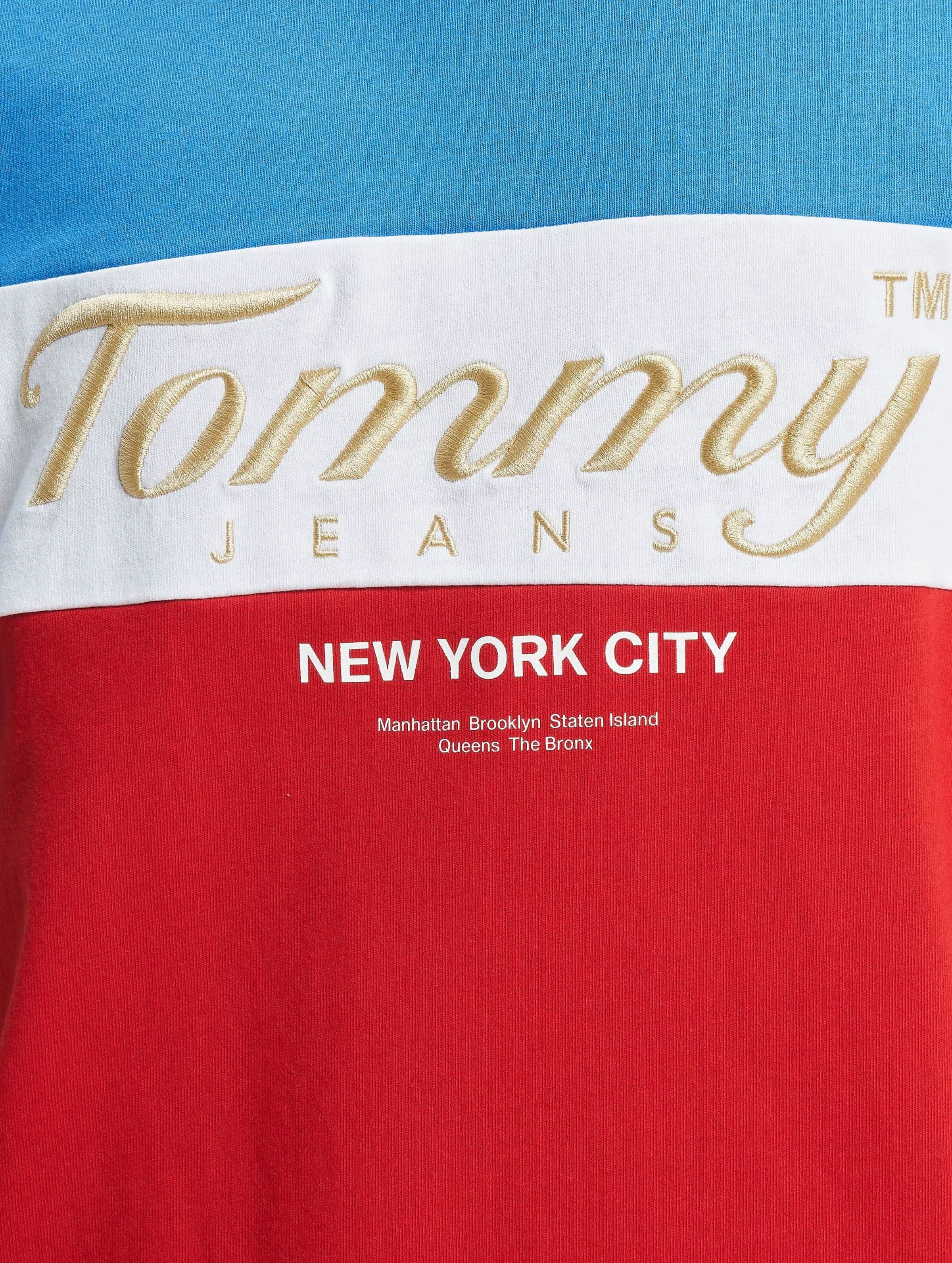 TOMMY JEANS DEEP CRIMSON MULTI TSHIRT ARCHIVE