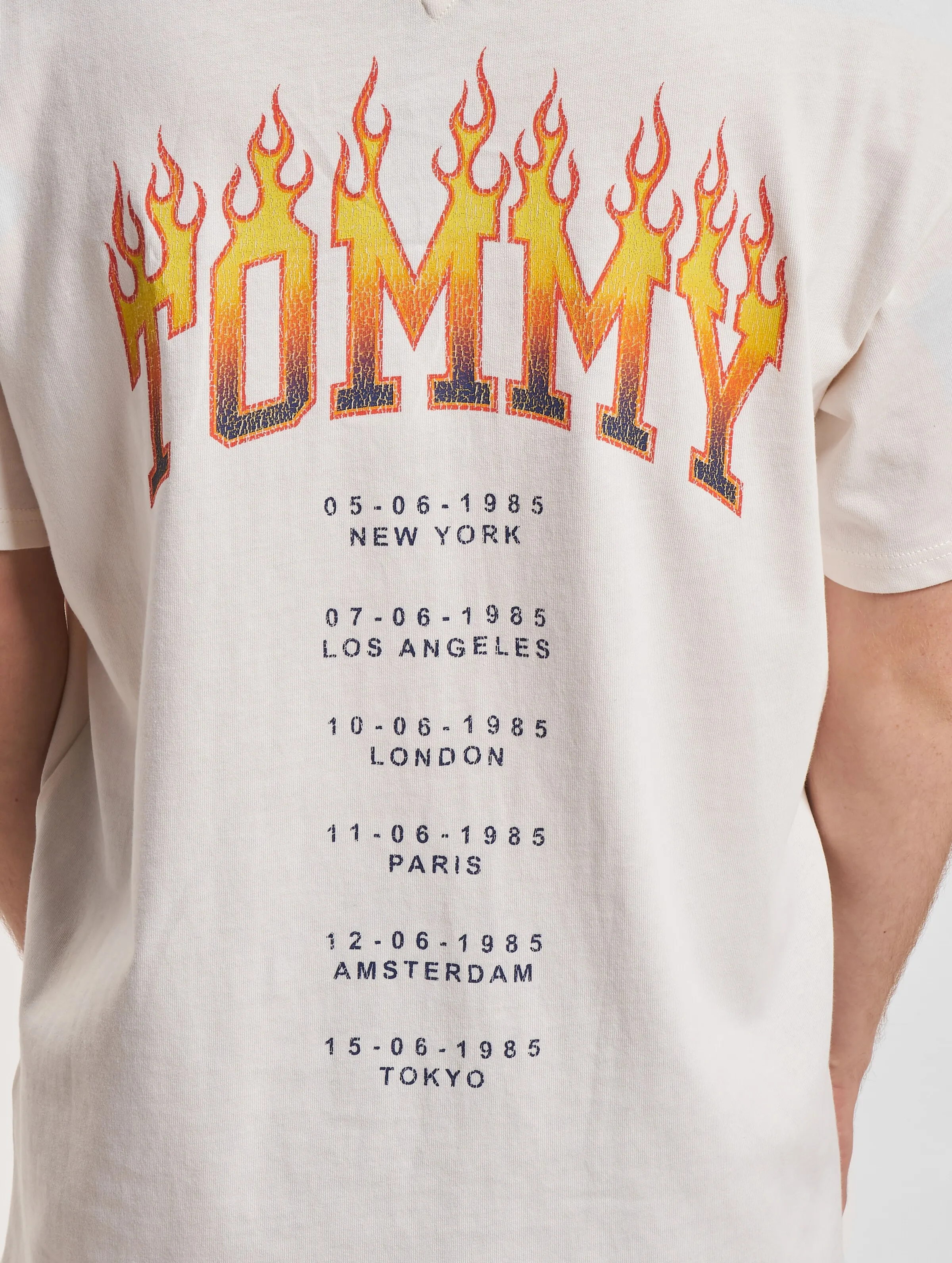 TOMMY JEANS VINTAGE FLAME RELAXED TSHIRTS