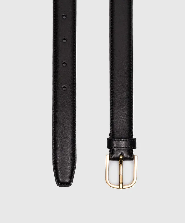 Toteme Black Leather Band Watch