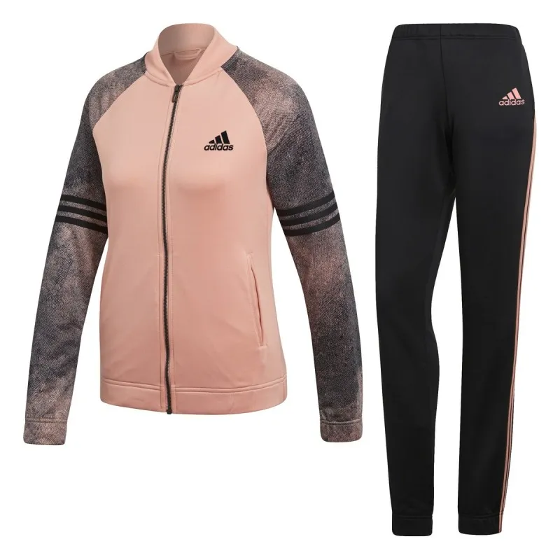 Adidas Pink and Black Cozy Women's Suit
