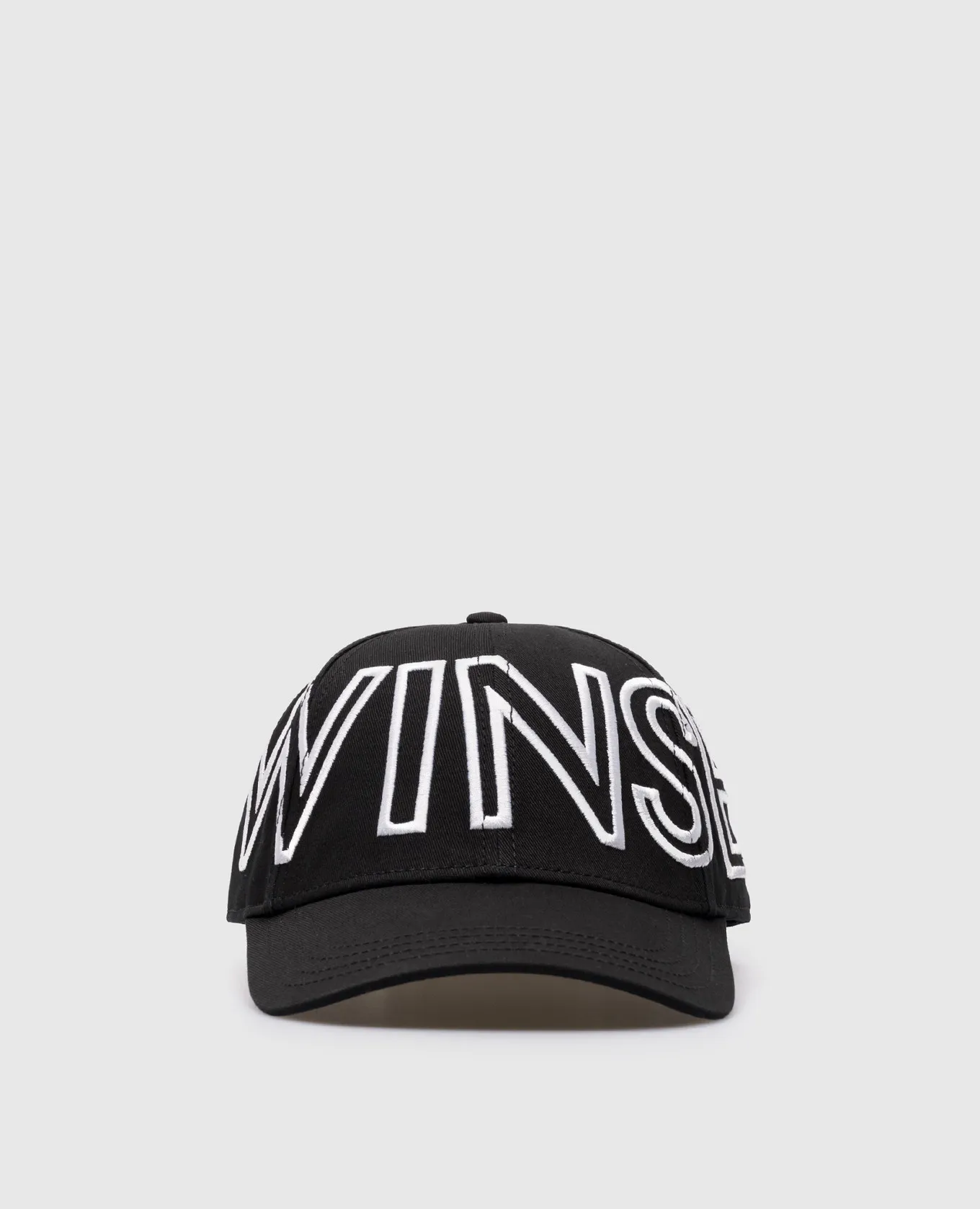 Black Cap with Logo Embroidery by Twinset