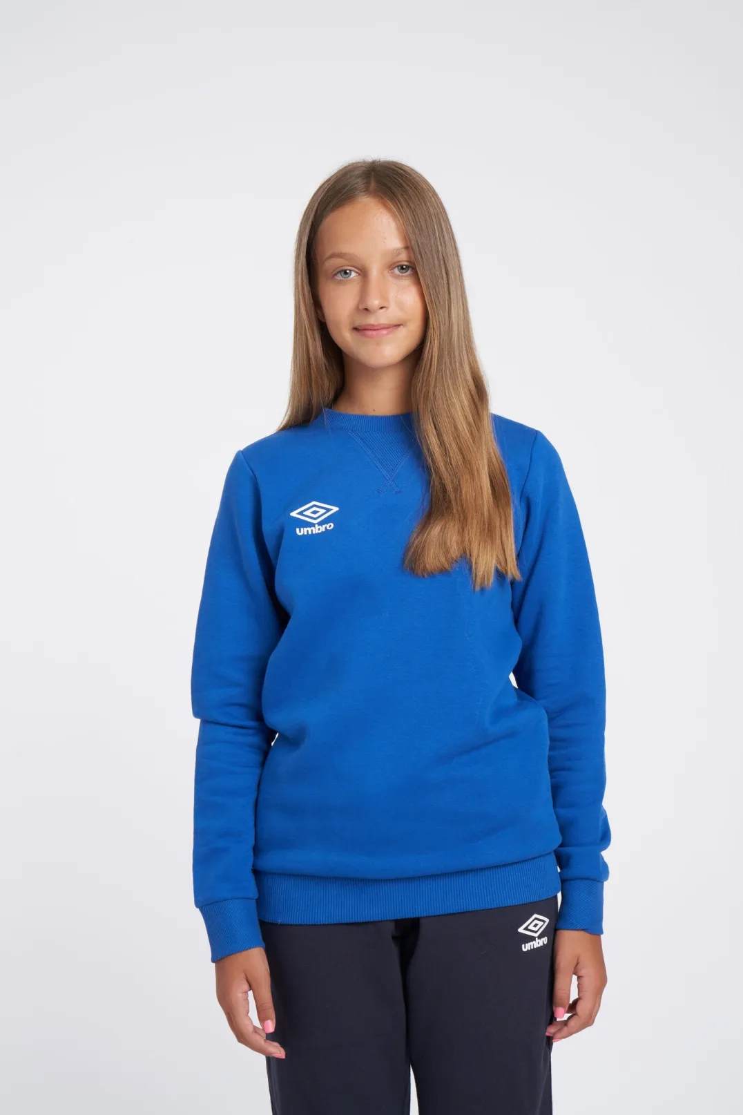 Umbro Wardrobe Small Logo Junior Royal Sweatshirt