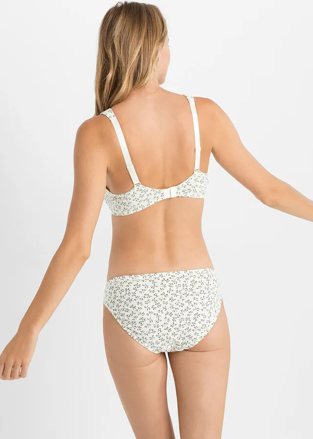 Underwear (pack of 3 units) Champagne print + brownish grey + champagne.