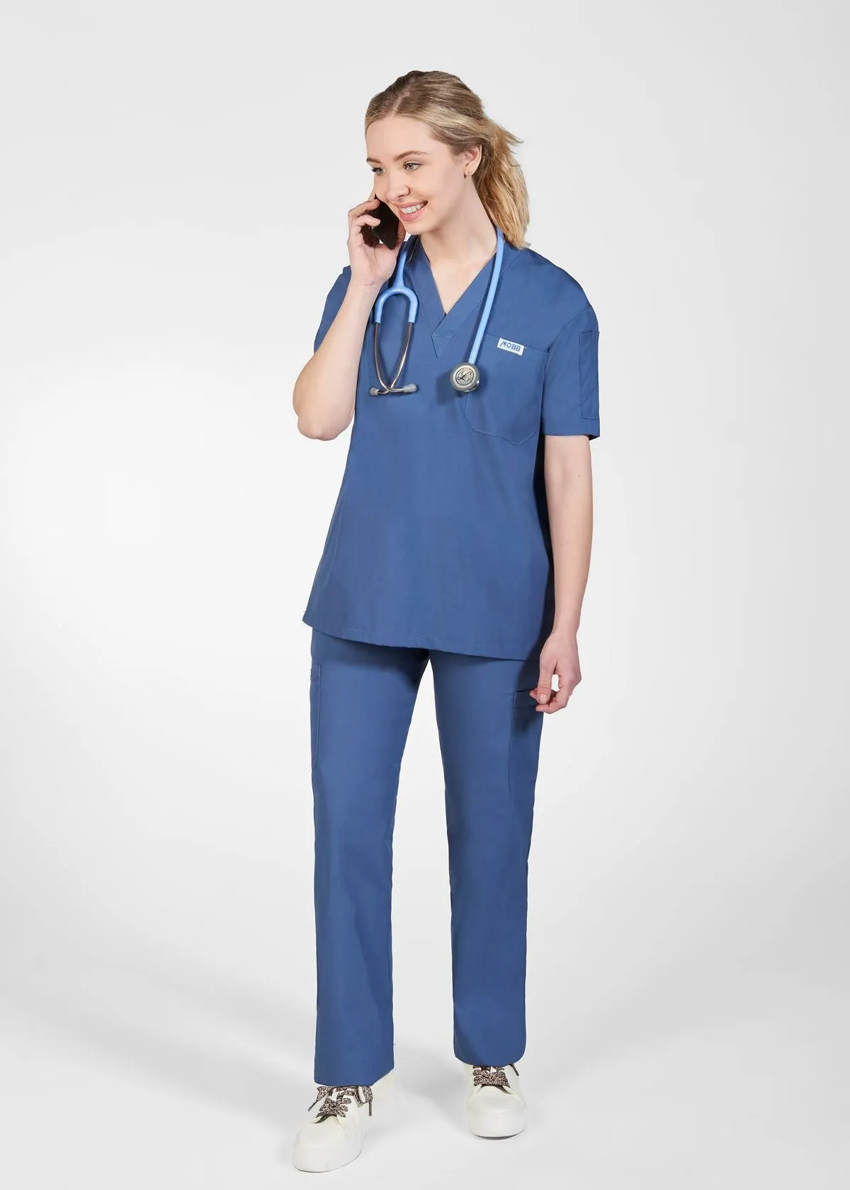 UNISEX VNECK MEDICAL SCRUB TOP  606T