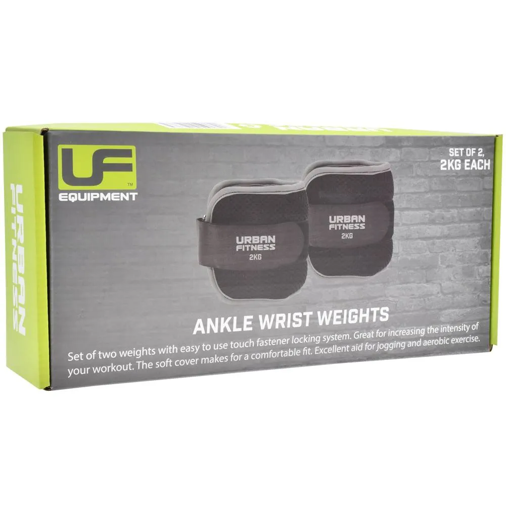 Urban Wrist and Ankle Weights 2 kg 2 Pieces UFW00520