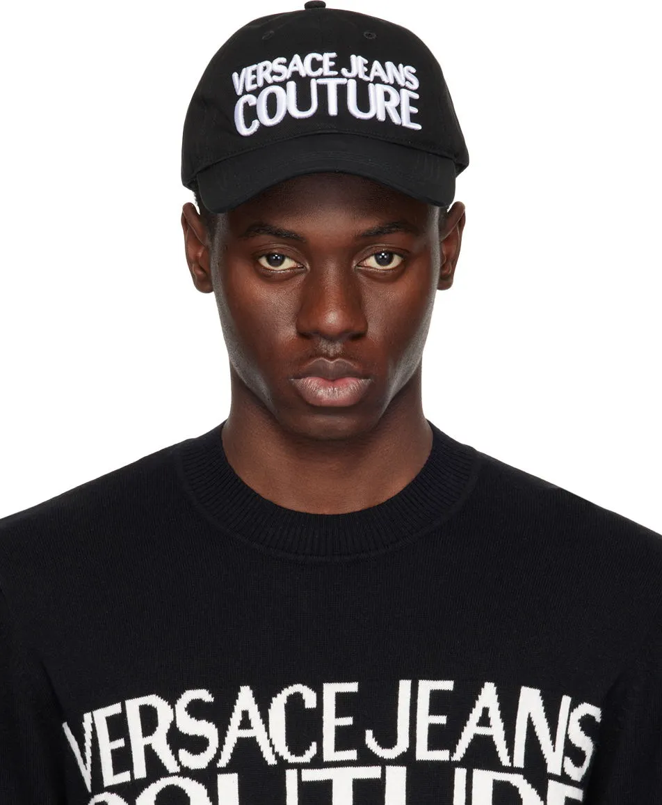 Black Versace Logo Baseball Cap
