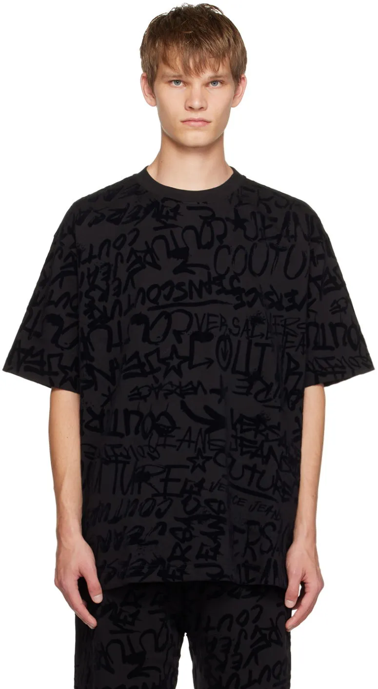 Versace Couture Black Graffiti Clothing