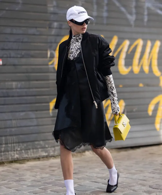 White Embroidered Logo Cap by Vetements