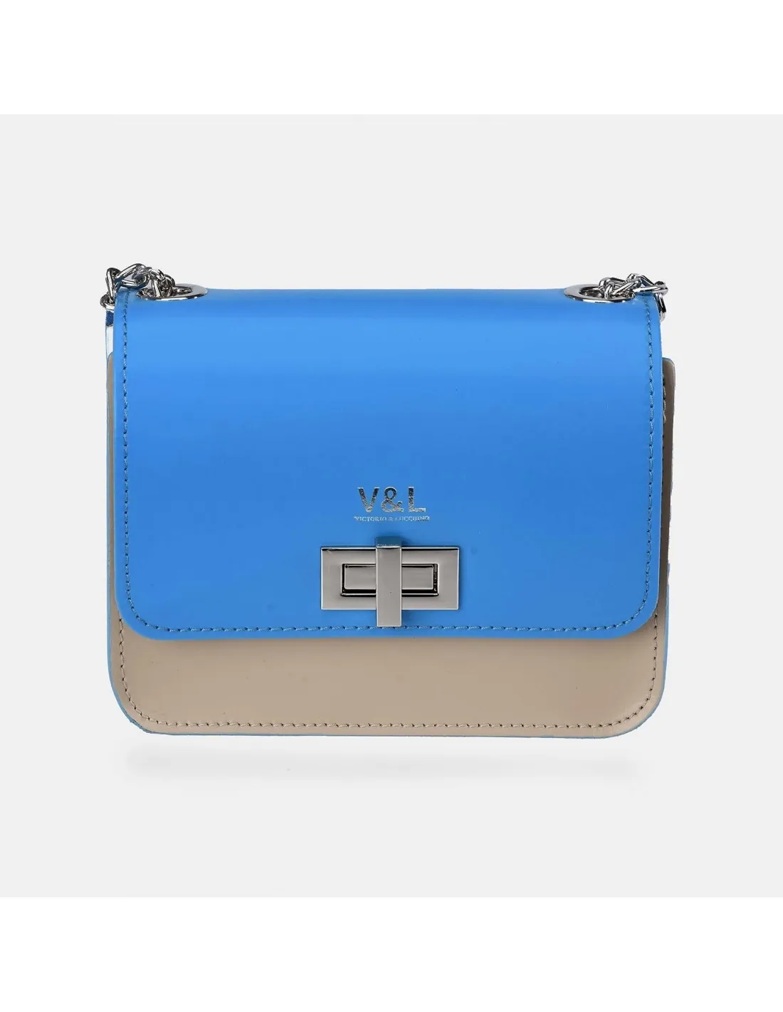 Victorio & Lucchino bolso bandolera con solapa  para mujer en piel colores
